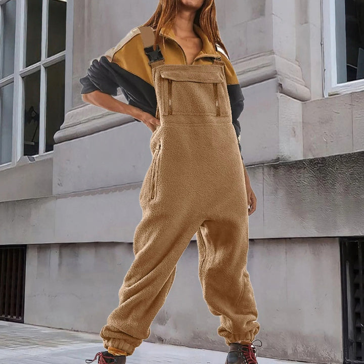 Marie™ - Adjustable Fleece Jumpsuit in Corduroy