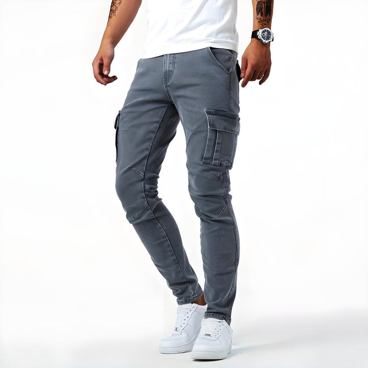 Carlo Pelli – Stretch Denim Cargo Pants