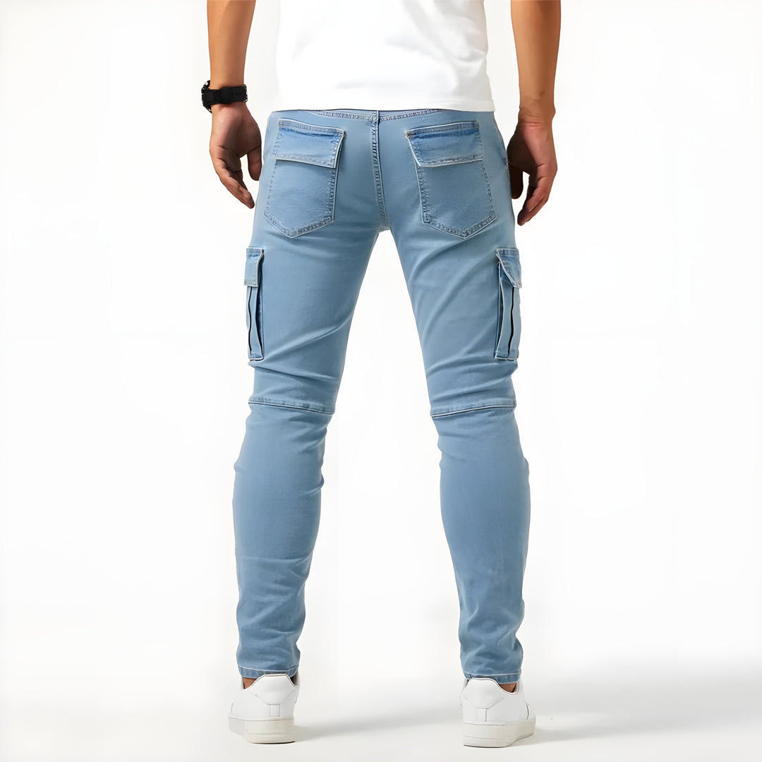 Carlo Pelli – Stretch Denim Cargo Pants