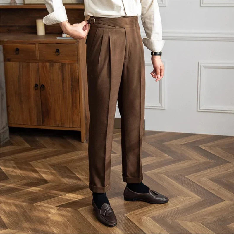 Connor | High-Waisted Tailored Trousers