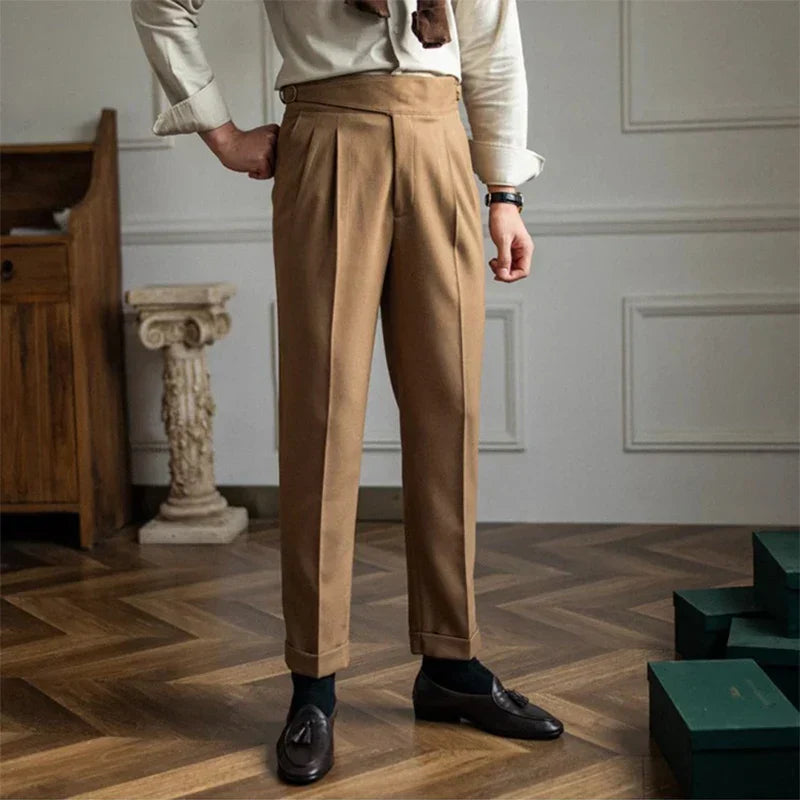 Connor | High-Waisted Tailored Trousers