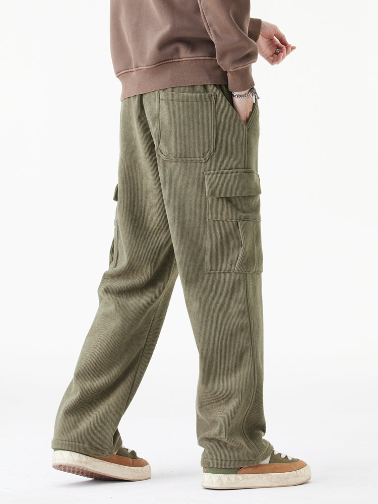 Leo | Woolen Corduroy Cargo Pants