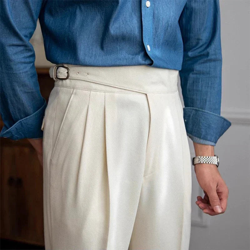 Connor | High-Waisted Tailored Trousers