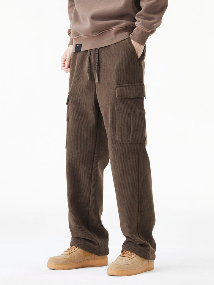 Leo | Woolen Corduroy Cargo Pants