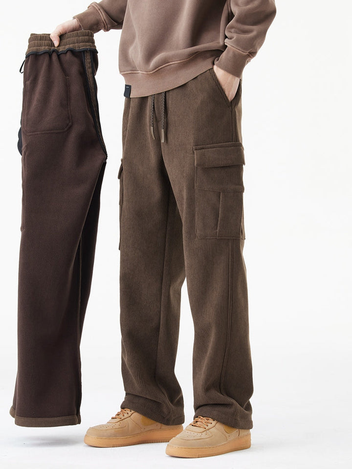 Leo | Woolen Corduroy Cargo Pants