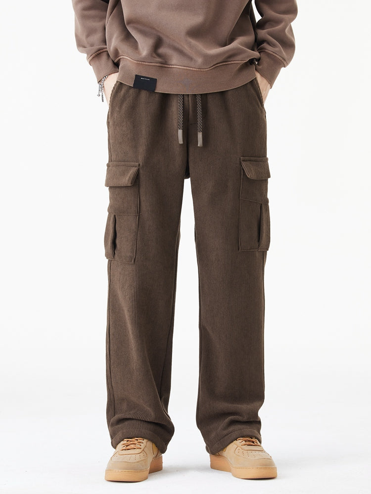 Leo | Woolen Corduroy Cargo Pants