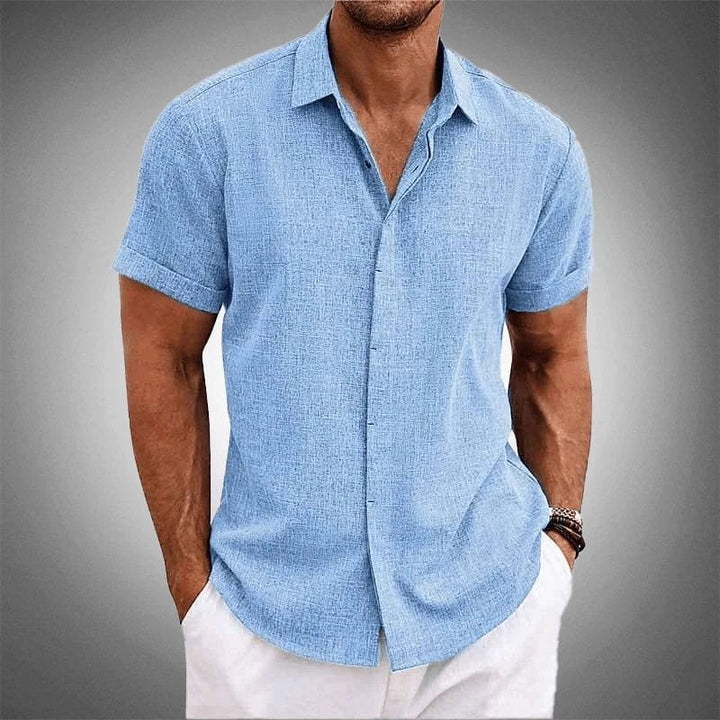 Kiwi Signature Short-Sleeve Linen Shirt