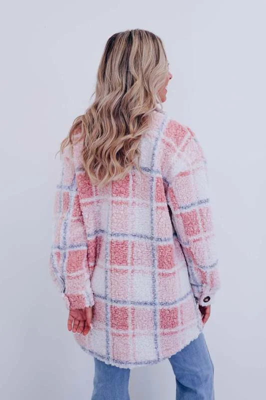 Giovana™ - Plaid Polar Fleece Jacket