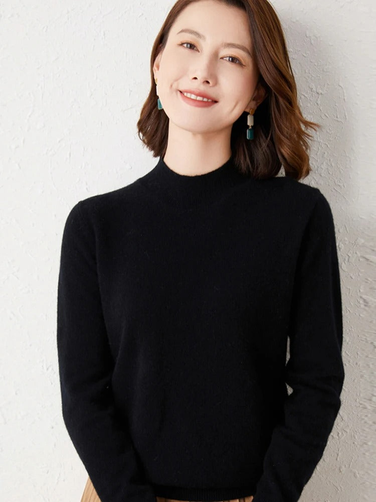 SoftLuxe | 2024 Women's Cashmere Turtleneck Sweater